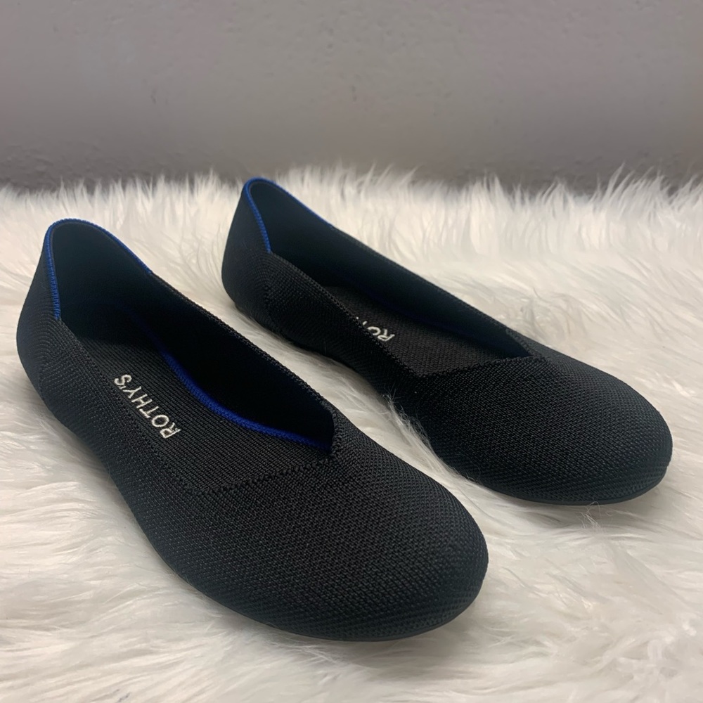 Rothy’s Black Rounded Toe Flats